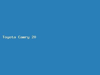 Toyota Camry 2020 Full Option