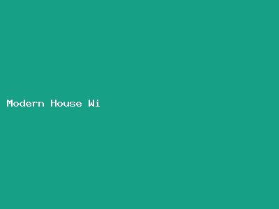 Modern House With Garden