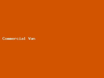 Commercial Van For Business