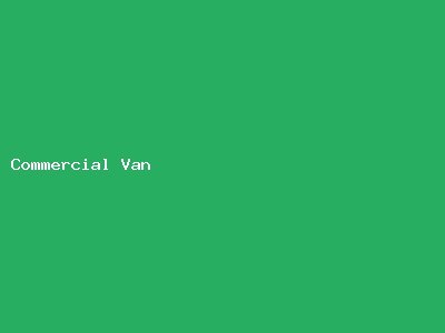 Commercial Van For Business